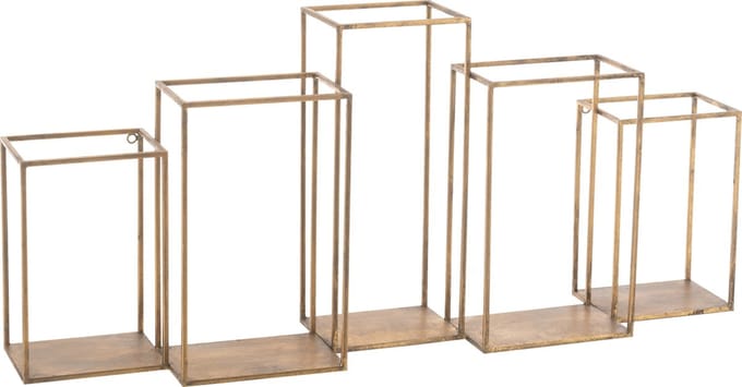 J-Line rek Multiple - ijzer - goud