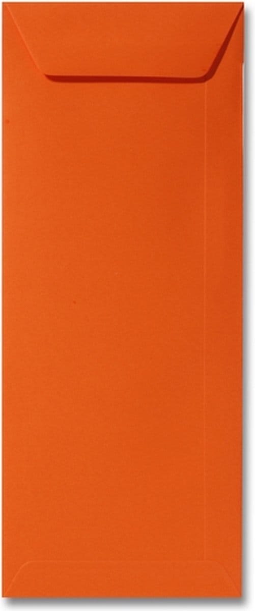 Envelop 12,5 x 31,2 Donkeroranje, 100 stuks
