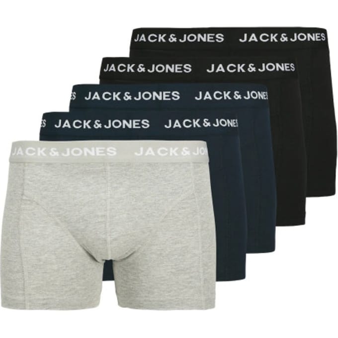 Jack & Jones Heren Boxershorts Effen Trunks JACANTHONY 5-Pack - Maat M