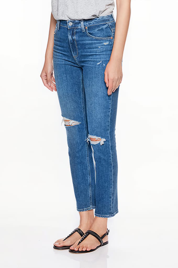 PAIGE Sarah Slim Ware Destructed Taglia: W24 | Jeans Slim Fit Outlet | Donna