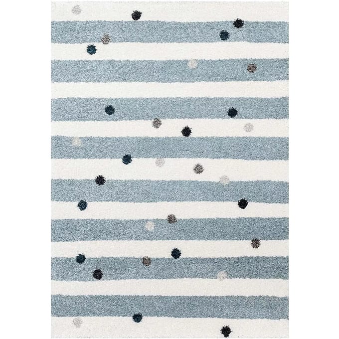 Tapijt Yellow Tipi Stripes And Dots