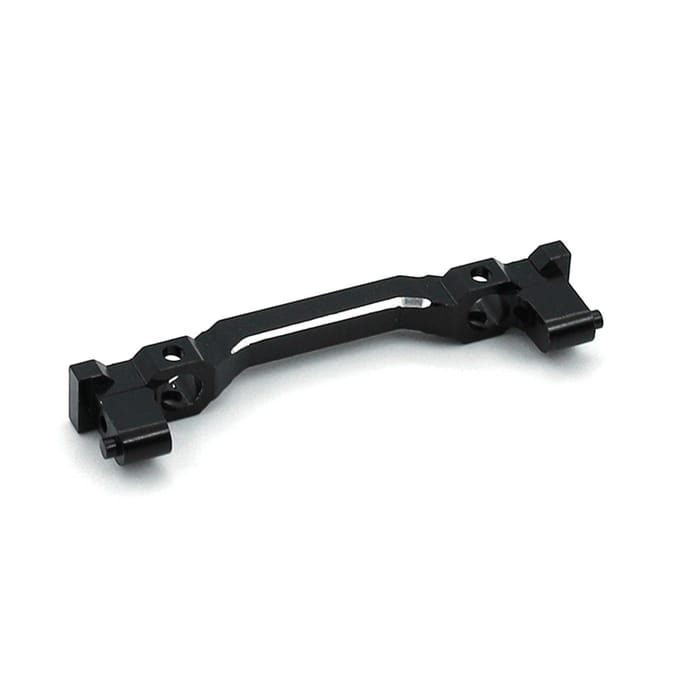 Pare-chocs avant en alliage d'aluminium compatible avec la voiture télécommandée Axial SCX24 90081 à l'échelle 1/24 noir