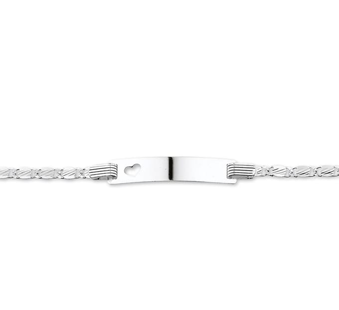Zilveren Graveerarmband anker plaat 5 1015783