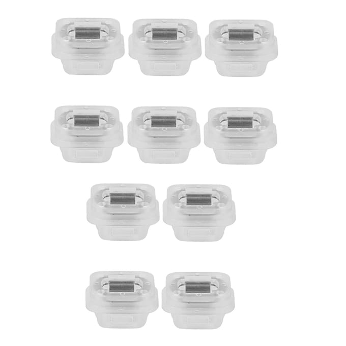 10 pièces Garniture de porte de voiture en plastique Bande d'insertion Œillets Clips Incrustation de carte pour E46 E90 E91 E92 E93 white