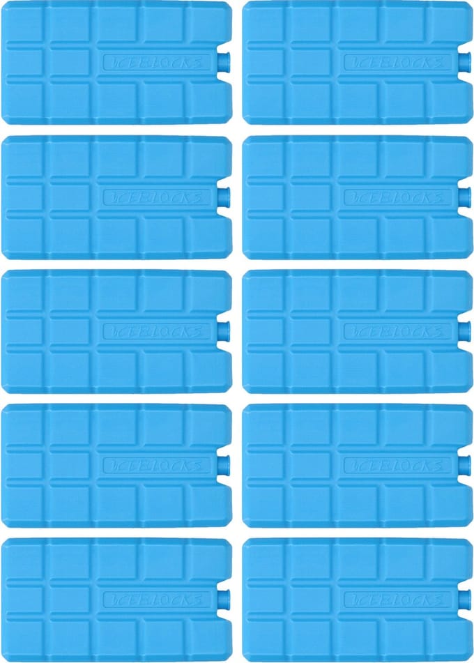 Koeltas of koelbox koelelementen - set van 10x stuks - 15 x 8 cm - 200 ml