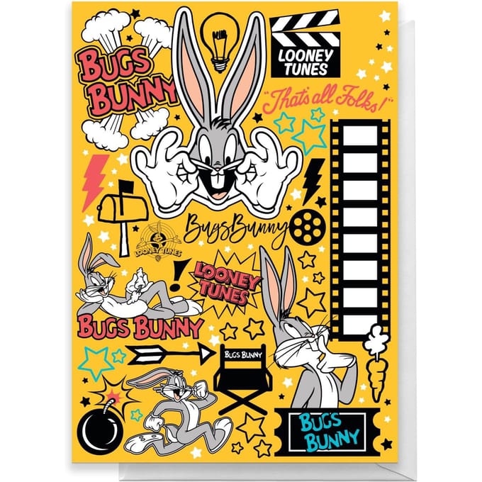Looney Tunes Happy Birthday Greetings Card - Standard Card