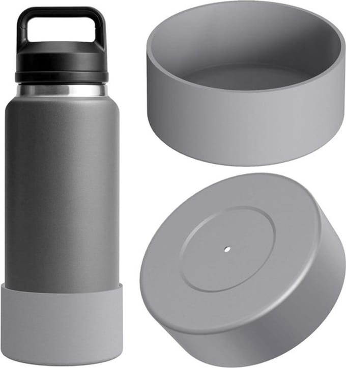 Waterfleshoezen - 2-pack - Siliconen - Antislip bodem - Beschermer - Zwart - Compatibel met