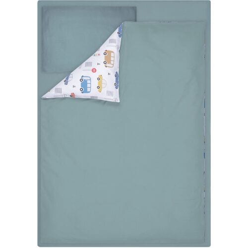 LIVARNO Baby dekbedovertrek set 60 x 120 cm (Auto's)