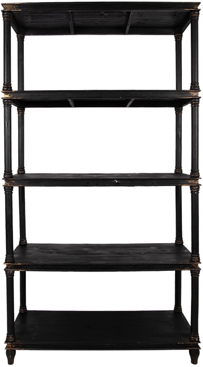 Clayre & Eef Kast 110x40x210 cm Zwart Hout
