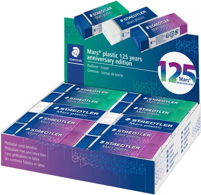 STAEDTLER Mars plastic gum, display van 20 stuks