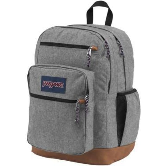JANSPORT Cool Student Grey Letterman Poly Boekentassen en rugzakken