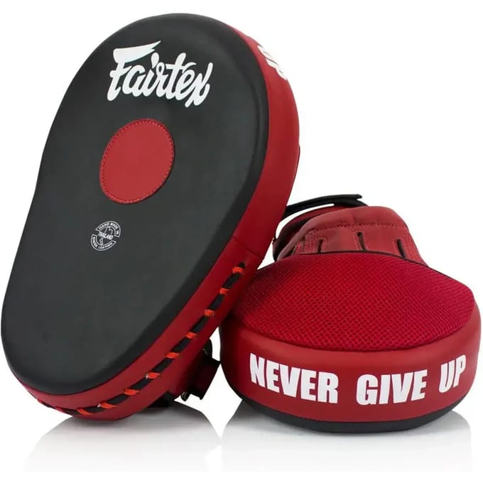 Fairtex Hand Pads / Focus Mitts Zwart/Rood per paar