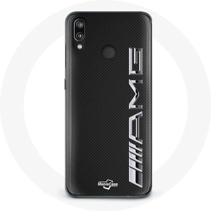 Coque - Amg - Huawei P20 Lite - Noir - Carbone - Souple noir