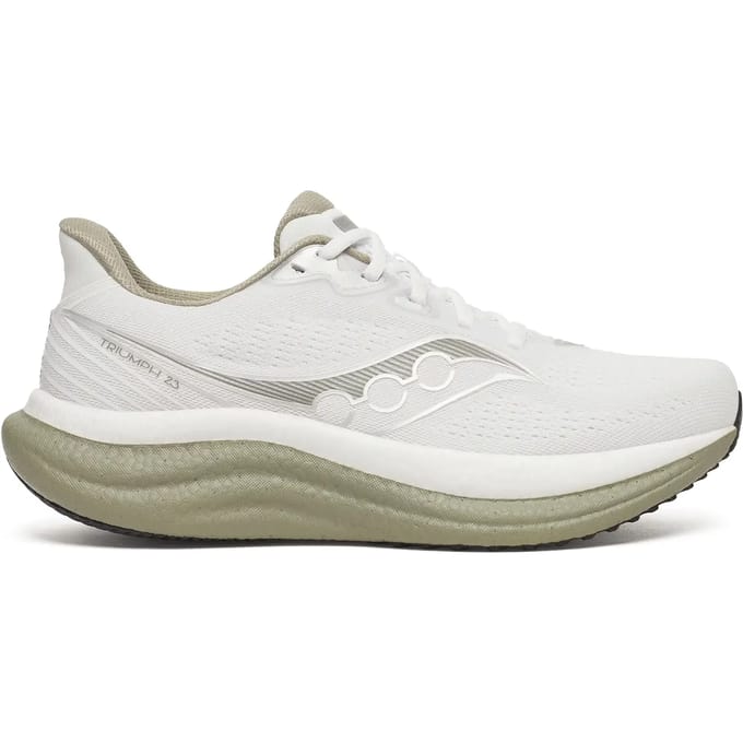 Saucony Triumph 23 Neutrale schoen Heren-wit, kaki