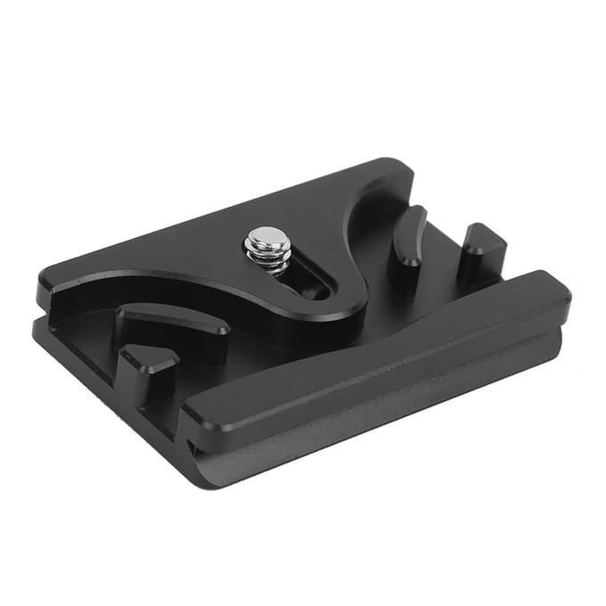 Multifunctionele Legering Bevestigingsplaat Camera Snelontgrendelingsplaat Wikkelklem Clip Zwart black