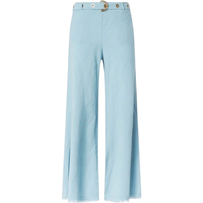 Vrouwenbroek Pinko - stretch linnenzool - blauw
