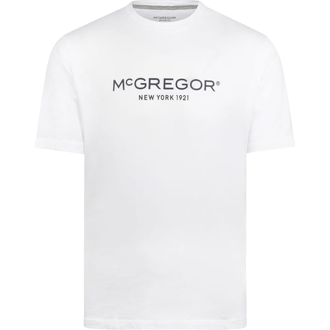 McGregor Essential Logo T-shirt White Maat: M | Basic T-Shirts Outlet | Heren | Wit