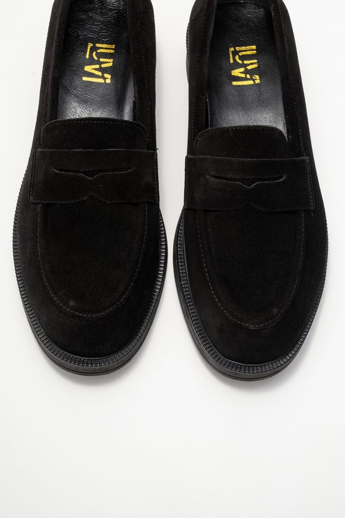 Bree Platform Penny Leren Loafer