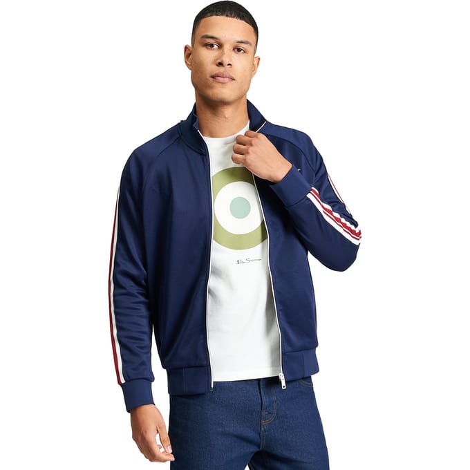 Ben Sherman Heren Huis Taped Track Top (Donker Marine)