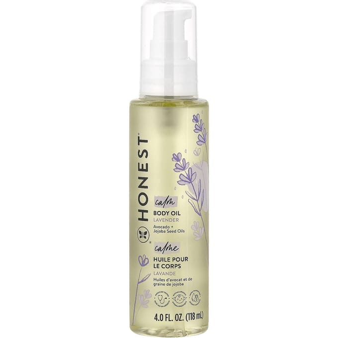 The Honest Company, Rustgevende Lichaamsolie, Lavendel, 118 ml (4 fl oz) beige