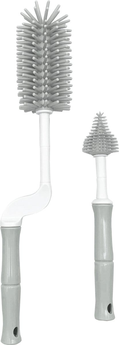 Bo Jungle B-Bottle Grijs Siliconen Flessenborstel Set B540200