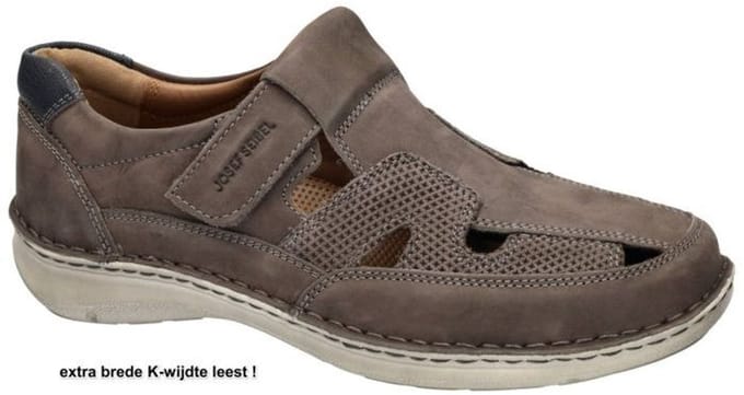 Josef Seibel -Heren - taupe donker - sandalen - maat 46