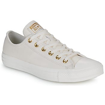 Converse Chuck Taylor All Star Ox Sneakers Dames - Leren Sneaker - Beige