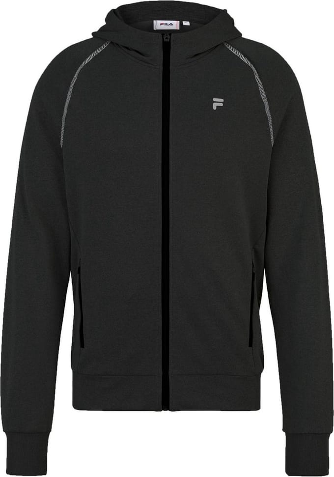 Fila-hoodie Lage Slim Jacket Zwart