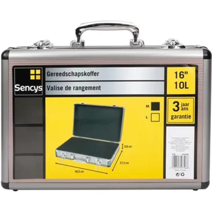 Sencys Gereedschapskoffer Aluminium 40,5x27cm