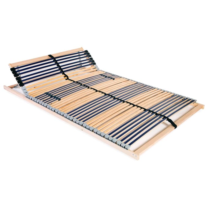 vidaXL - Lattenbodem - met - 42 - latten - 7 - zones - 140x200 - cm