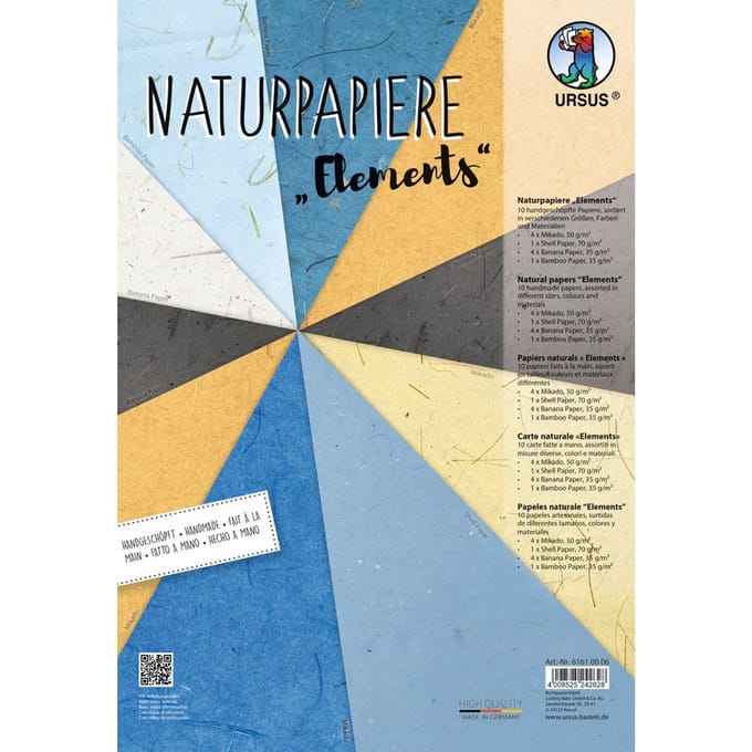 Natuurlijk papier "Elementen"