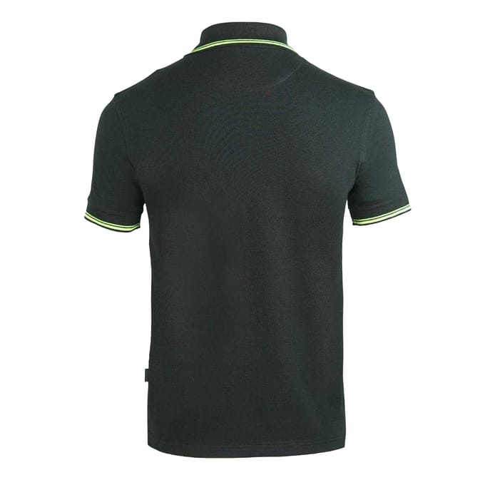 Aquascutum Unisex Volwassen Crest Poloshirt (Zwart/Wit)
