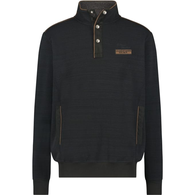 Fellows United Pullover Buttons Waffle Rib Antra  4XL