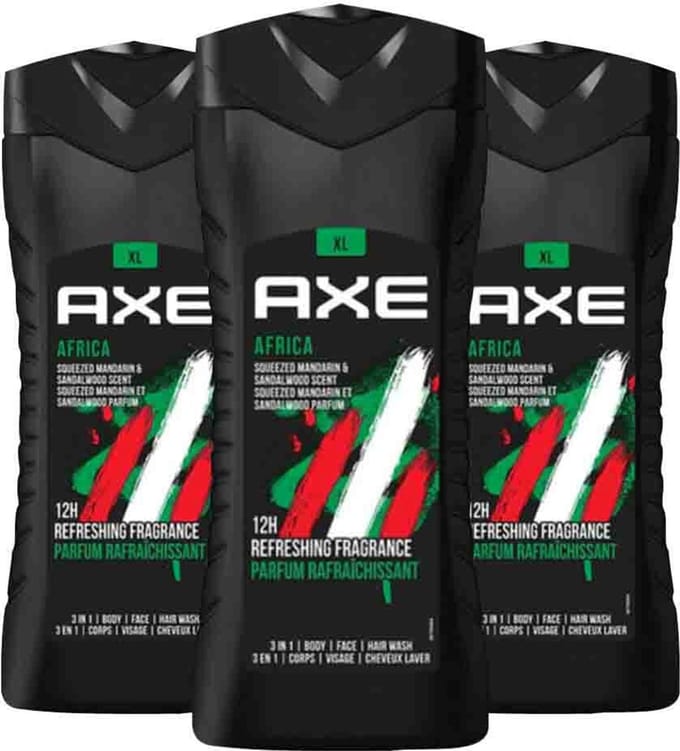Axe - Douchegel Africa - 3 x 400 ml - Voordeelverpakking