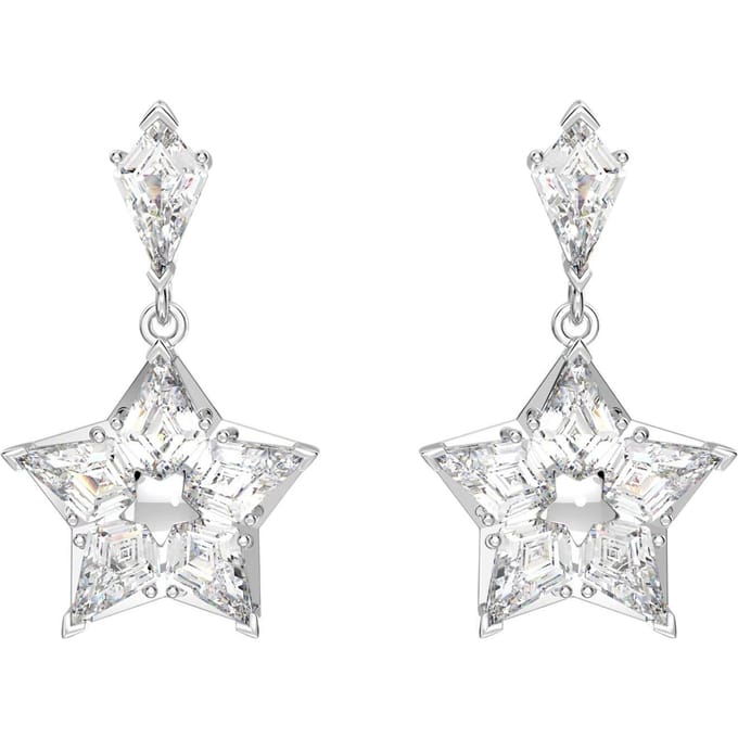 Swarovski Stella Oorbellen Dangle Vrouwen Oorbellen Wit 5652002 Box (Random Color) white