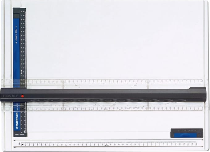 Professionele Tekenplaat DIN A3 - Hoge Kwaliteit Kunststof met Parallelle Tekenrail