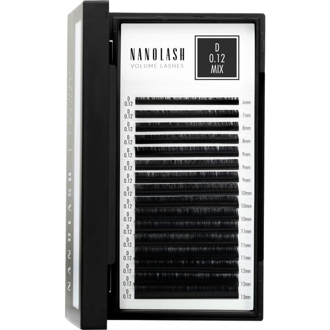Nanolash Volume Lashes 0.12 D 6-13 mm 1 st
