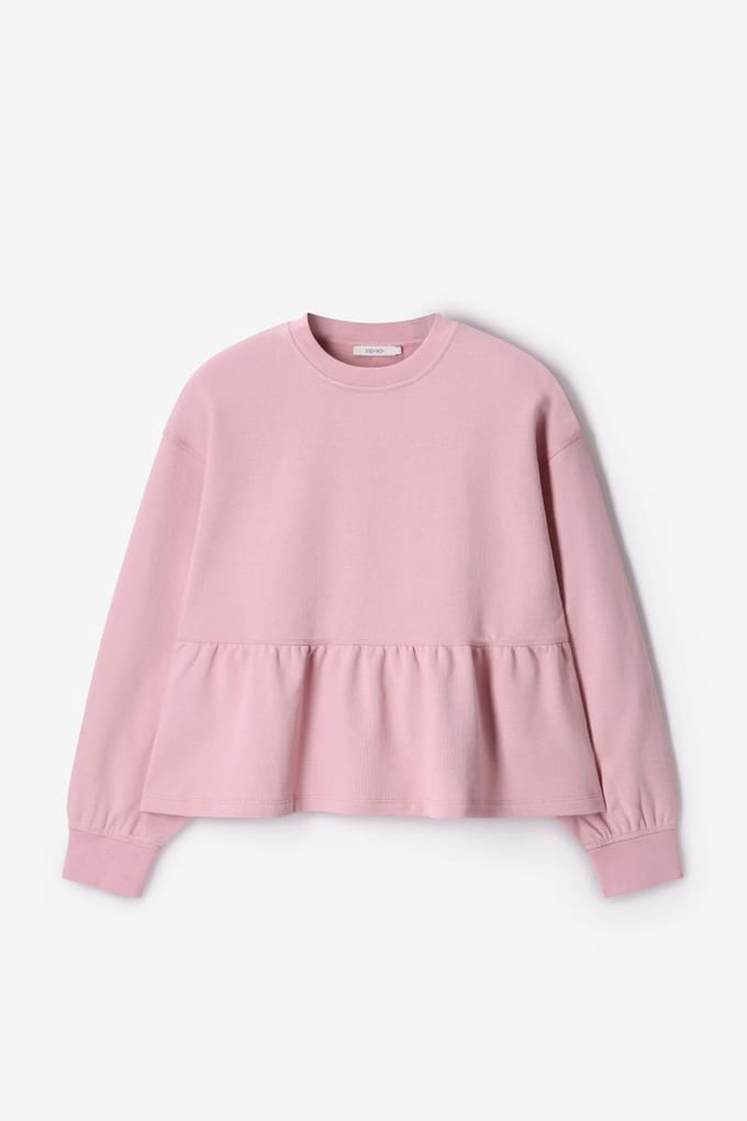 Sissy-Boy - Roze sweater met peplum