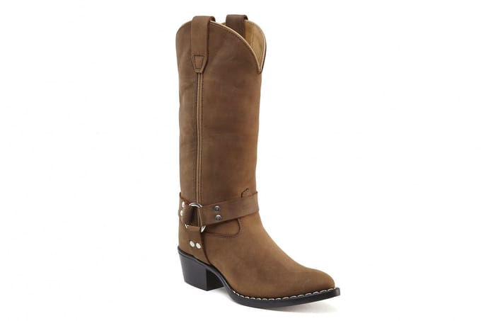 Bootstock Jacky Brown High Cowboylaarzen - Kinderen - Bruin - Leer