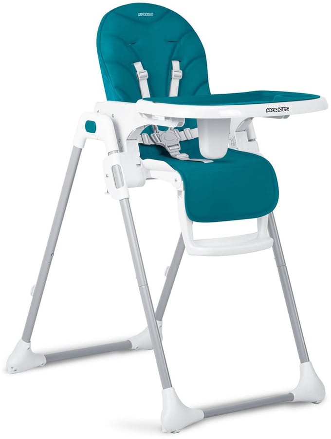 Ricokids Tulo™ Kinderstoel – Verstelbaar – Opvouwbaar – Met Wieltjes – Blauw