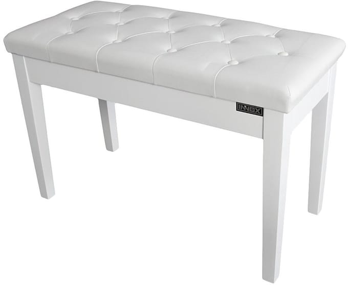 Piano- en orgelbank met opbergvak - Innox PB 20W - Wit