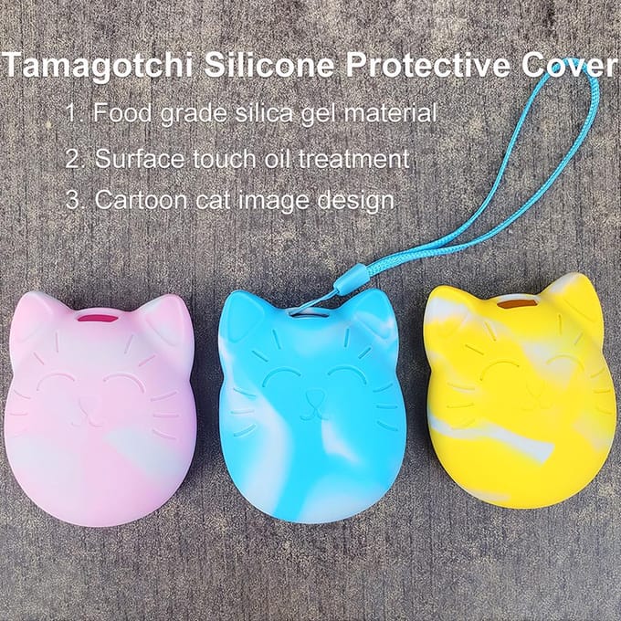 Copertura protettiva Shell Custodia in siliconen Pet Game Machine Cover per zwart