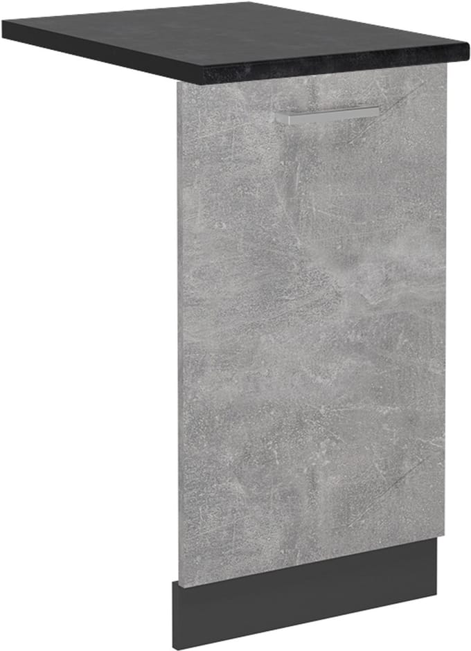 Vicco R-Line Vaatwasserfrontpaneel – 45 cm, WB Antraciet Beton