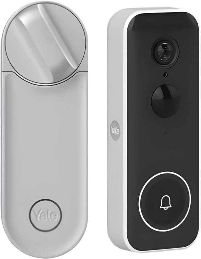 Yale - Linus L2 Smart Lock en Slimme Videodeurbel Set - Zilver