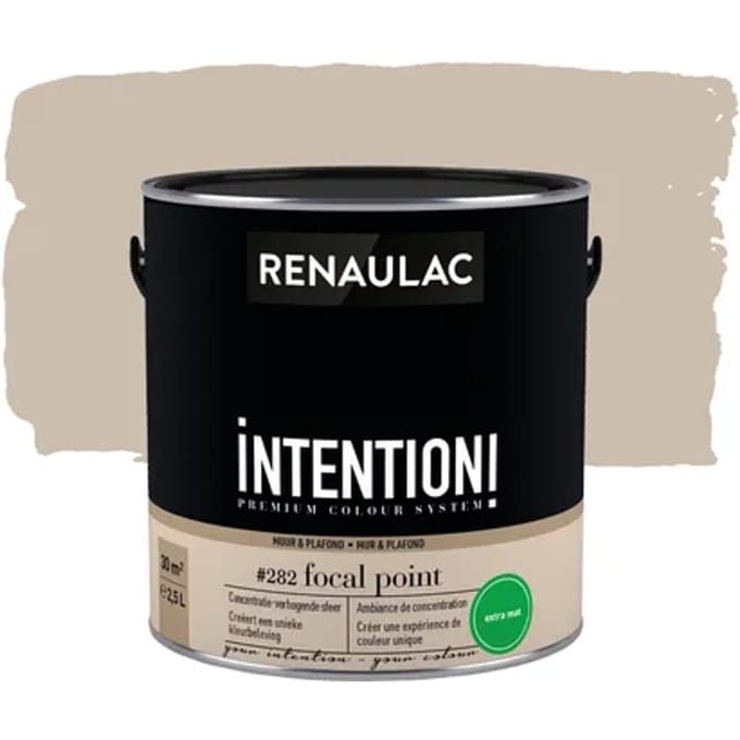 Renaulac Intention Muurverf - Extra Mat - Focal Point - 2,5l