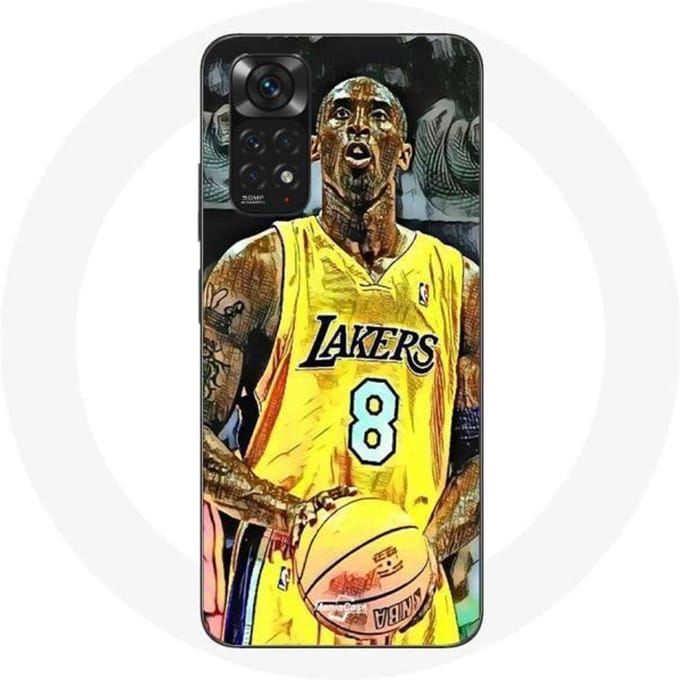 Coque - NBA - Xiaomi Redmi Note 11 4G - Kobe Bryant Dunk - Souple - Noir noir