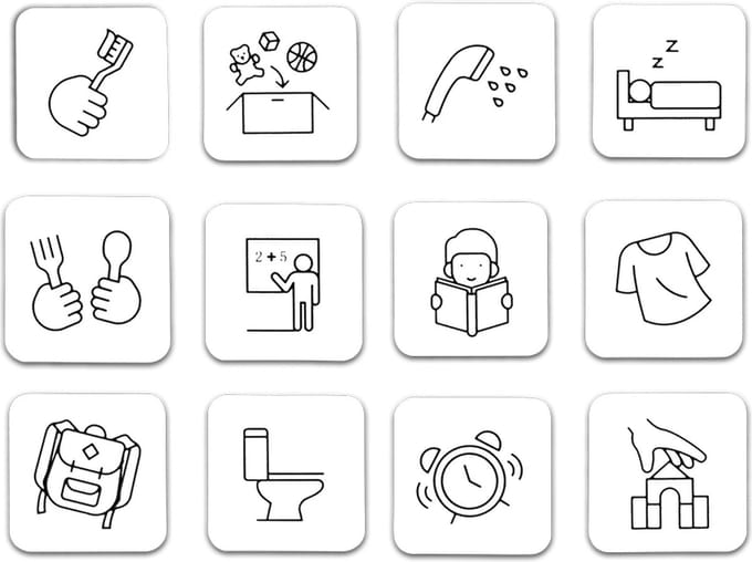 GreenStory - Sticky Pictogrammen - Dagplanner kind