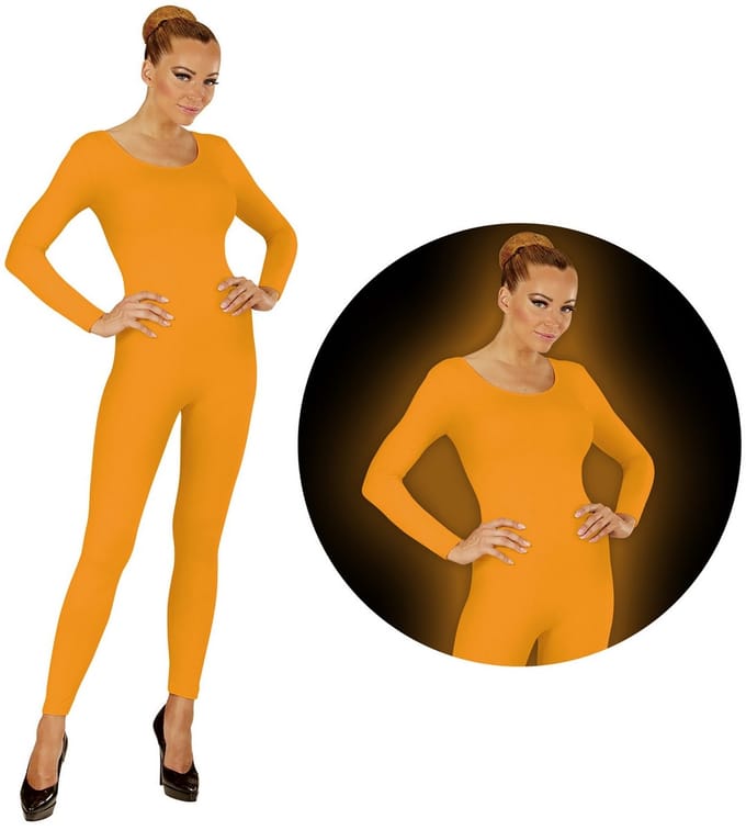 Bodysuit neon oranje