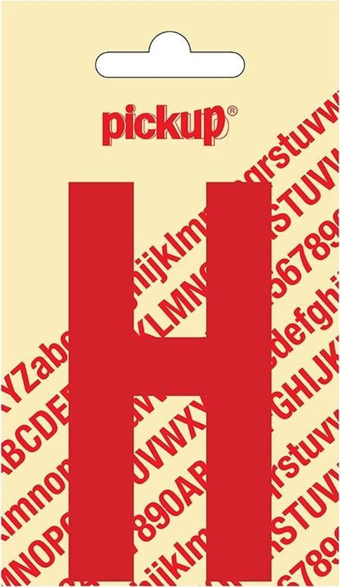 Pickup plakletter Nobel 90 mm rood H - 31022090H