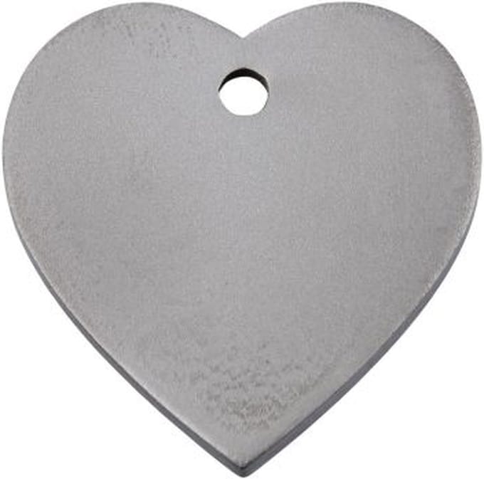 Red Dingo Hondenpenning titanium - maat L - hart 3.84 cm x 3.80 cm